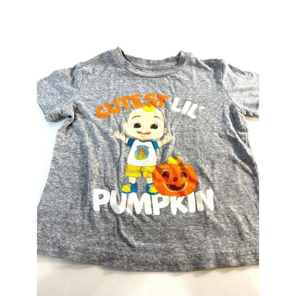 jumping Beans Toddler Girls Graphic Tee Coco Melon JJ Gray Multi Size 4T